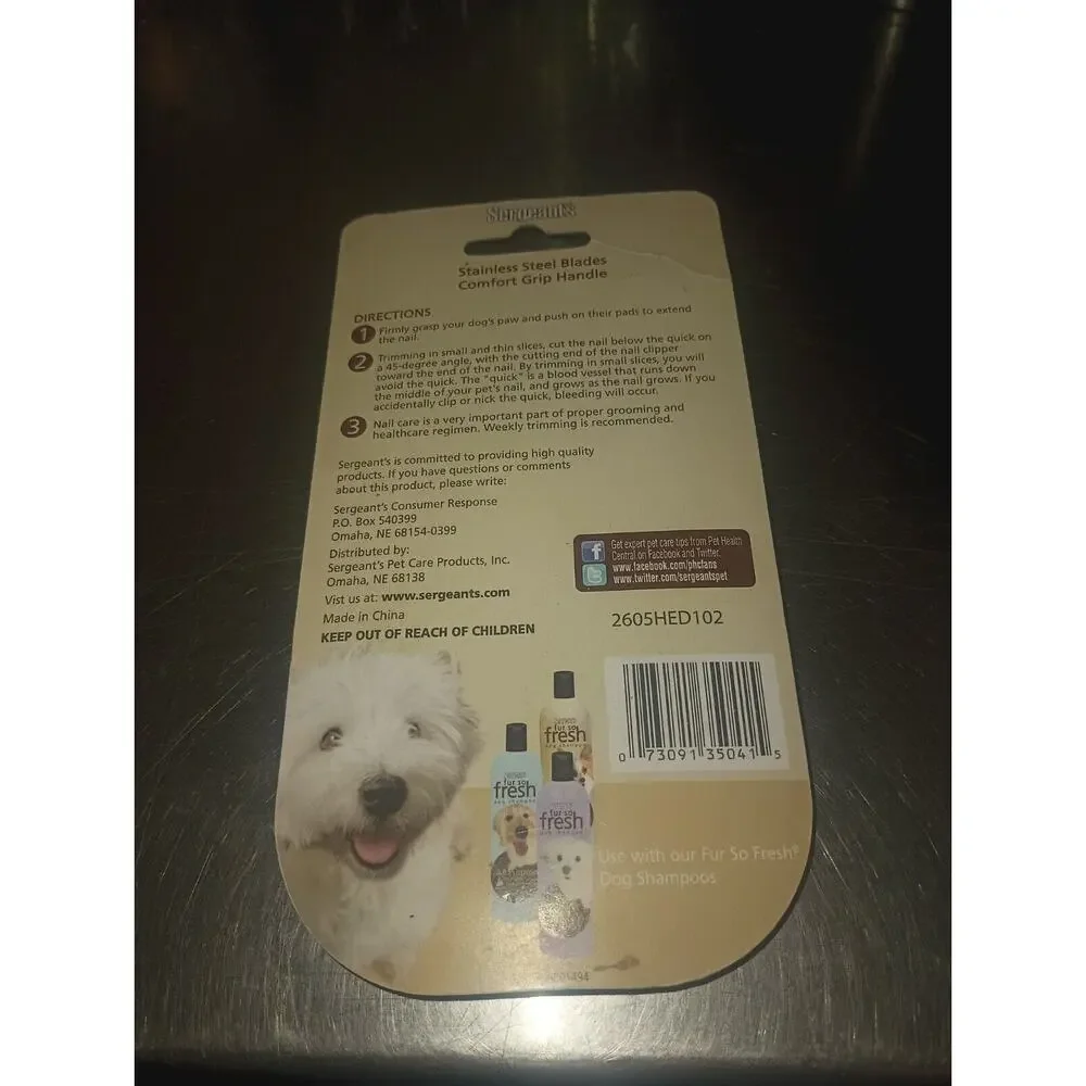 Sergeant's Fur So Fresh Dog Nail Clipper 5